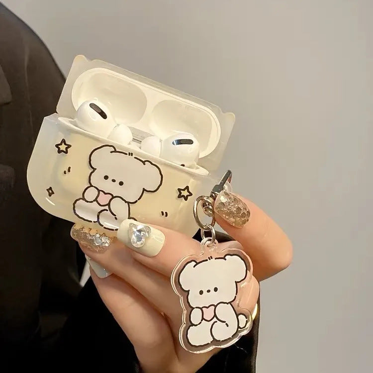 E021 白色狗狗苹果airpods 耳机套