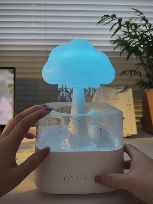 H221 小型云雨七彩渐变灯加湿器